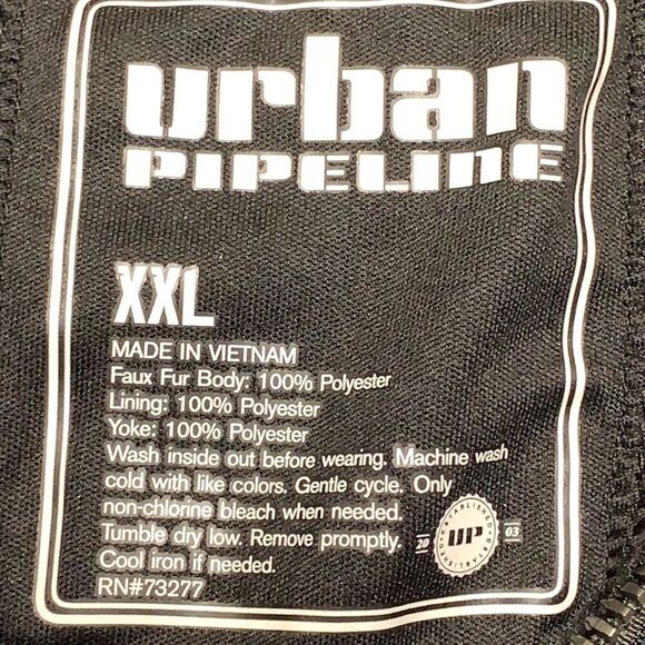 COPY - Mens Urban Pipeline Camouflage‎ Full Zip Faux Fur Hoodie - Picture 5 of 8